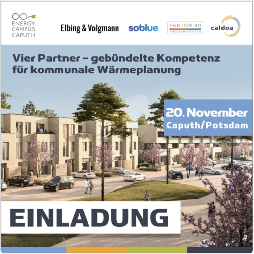 G𝗲𝗯𝘂̈𝗻𝗱𝗲𝗹𝘁𝗲 𝗞𝗼𝗺𝗽𝗲𝘁𝗲𝗻𝘇 𝗳𝘂̈𝗿 𝗱𝗶𝗲 𝗸𝗼𝗺𝗺𝘂𝗻𝗮𝗹𝗲 𝗪𝗮̈𝗿𝗺𝗲𝗽𝗹𝗮𝗻𝘂𝗻𝗴 im Energy Campus Caputh